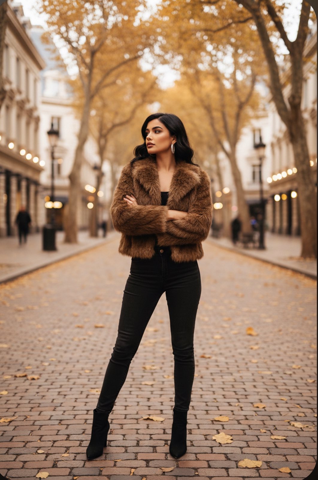 Γούνινο Κοντό Jacket – One Size